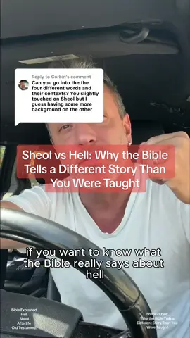 Replying to @Corbin Sheol vs Hell: Why the Bible Tells a Different Story Than You Were Taught - If you want to know what the Bible really says about hell, start with Sheol. Sheol is the Hebrew word used around 65 times in the Old Testament and is often mistranslated as hell. But Sheol isn’t a place of fiery torment. In the Bible, Sheol is the grave, the shadowy realm of the dead, where all souls - righteous or unrighteous - go. Translations like the King James blurred the meaning, translating Sheol as hell 31 times, grave 31 times, and pit 3 times. But most modern Bibles do not use hell for Sheol. Over time, Jewish views evolved. Some scriptures describe Sheol as silent, dark, and unconscious. Others show glimpses of God’s presence even there. Later writings like Daniel and Isaiah hint at resurrection and judgment. Still, Sheol in the Bible never meant the flaming torture chamber many imagine. It’s time to stop reading modern assumptions into ancient texts and start learning what the Bible really says about Sheol and hell. #bibleexplained #biblestudytime #hell #sheol #hades #kenarrington #religiousdeconstruction 