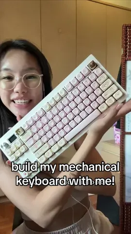 taking a step away from my usual content - build my first mechanical keyboard with me! every step of this process was so fun and I enjoyed this way too much 😋 #keebs #keyboard #mechanicalkeyboard #keyboardasmr 