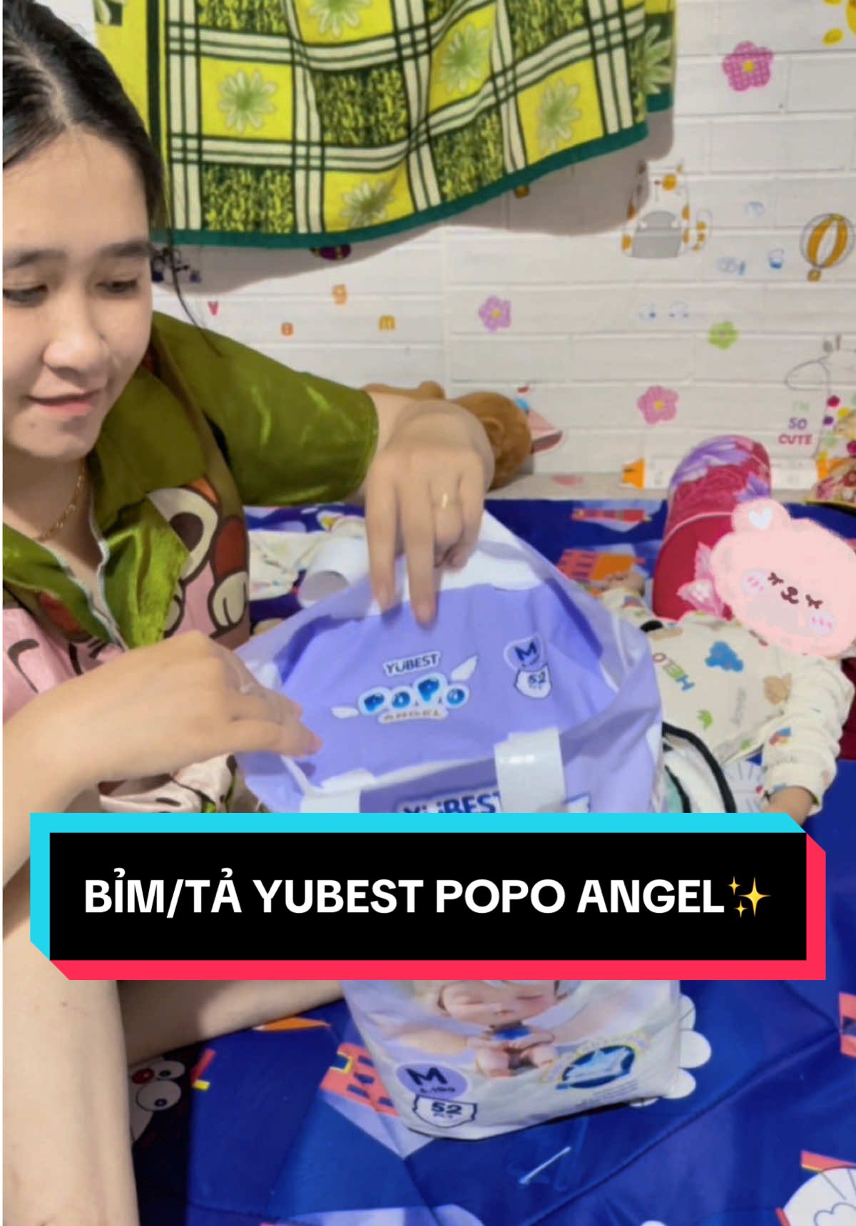 🍃Bỉm Yubest Popo Angel – mềm, thoáng, thấm nhanh, bé ngủ êm cả đêm luôn nha mí bà ơi✨ #BimYubest #PopoAngel #BimEmBe #MeBimChon #BimTotChoBe #mebimreview 
