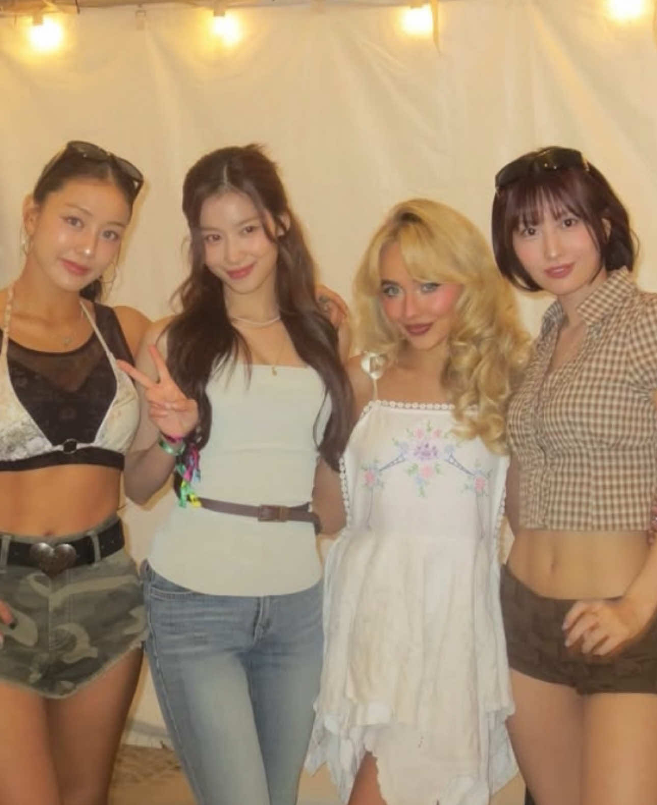 TWICE’s Sana saying she’s married to Sabrina Carpenter after Sabrina arrested them at Lollapalooza? Oh we’re gonna need another TWICE x Sabrina interaction asap 💖 #SabrinaCarpenter #TWICE #Sana #ThisIsFor #Lollapalooza #MTVCeleb 
