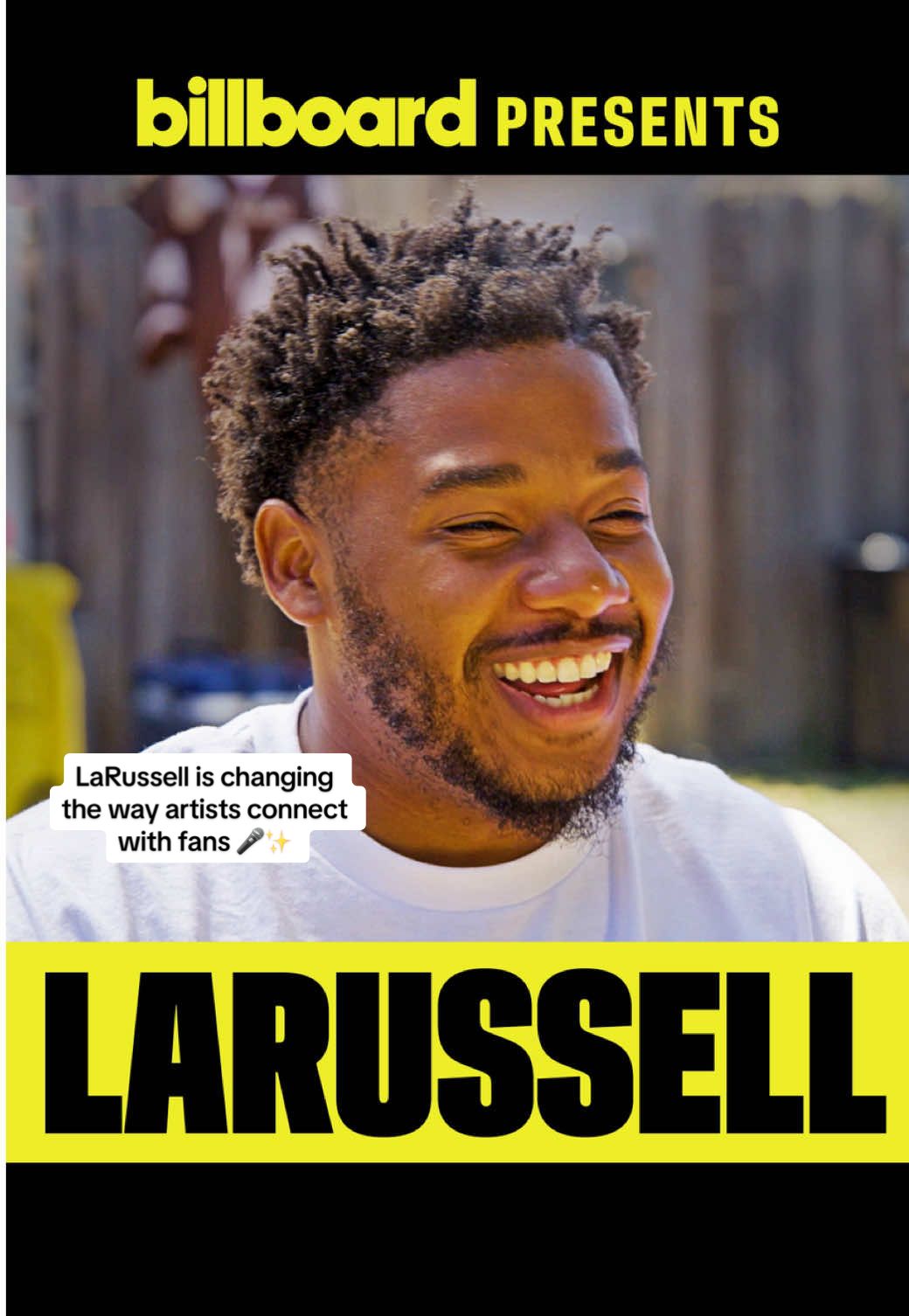 @LaRussell is rewriting the rules of the music business 🎤💡⁠ ⁠ With his offer-based system, fans can pay what they can, including for intimate shows in the backyard of his childhood home in Vallejo, CA. Billboard went behind the scenes to see how it all works.⁠ ⁠ Watch the full video at YouTube.com/Billboard #LaRussell #billboard #interview #behindthescenes #concert #concerts 