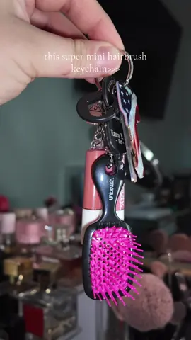 So precious 😭😭 #miniature #hairbrush #keychain #charm #bagcharm #mini #cutethings #girlythings 