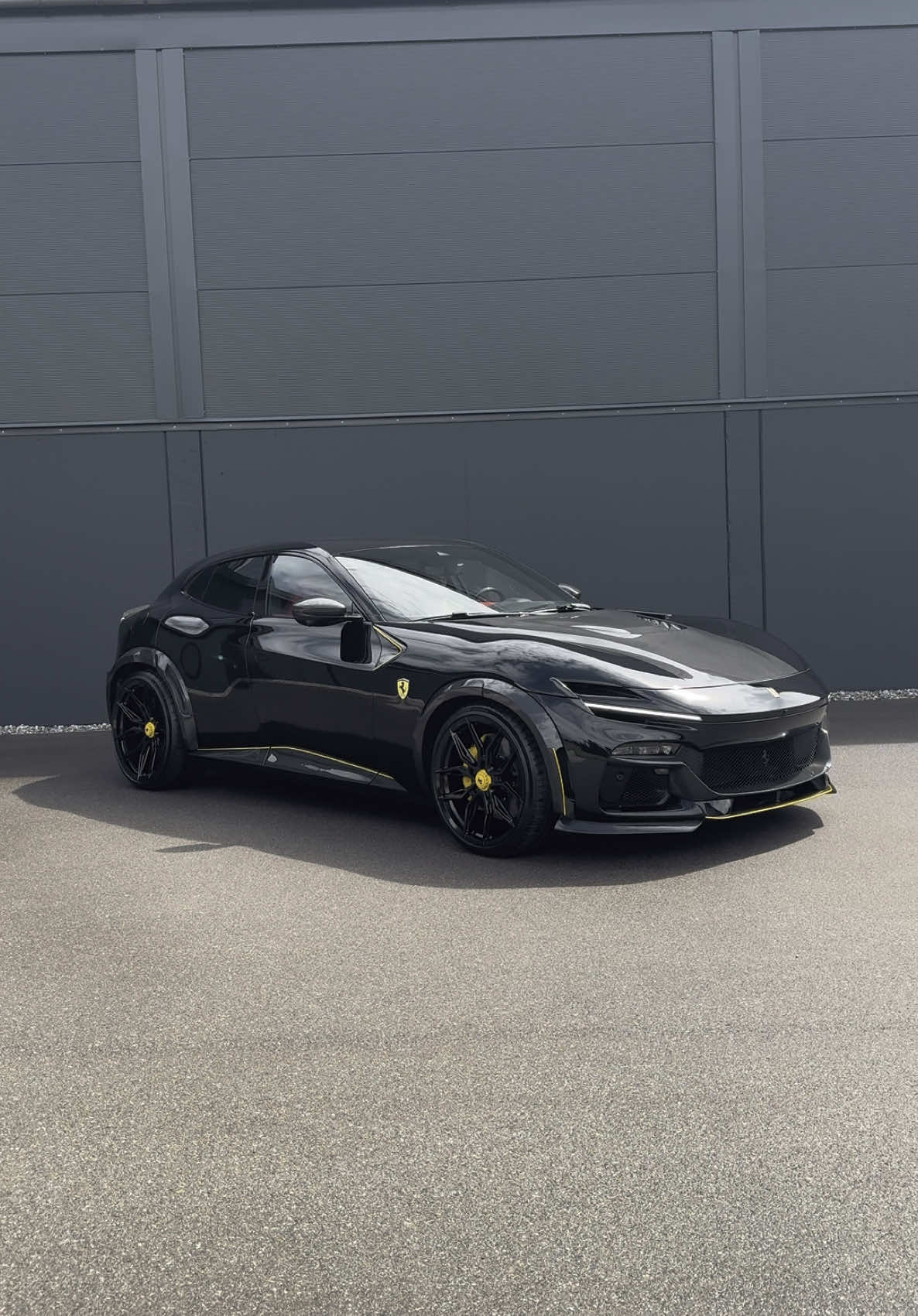Novitec Purosangue Esteso with yellow accents  … #Novitec #Ferrari #Purosangue #V12 #Symphony #NovitecExhaust #PurePower #SupercarSounds #roar #best #sound  #ViralRoar #supercar #italy #fuv #suv #nature