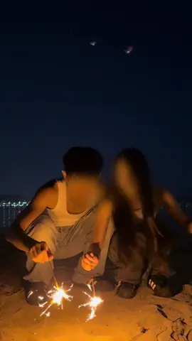 3ヶ月ありがと 最後ちょっと喧嘩ぽくなったけど今日一緒に楽しいこといっぱいできて幸せ だいすき #09 #カップル #手持ち花火 #fypシ 