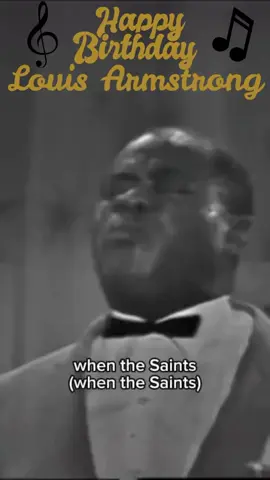 When Louis goes marchin' in, we want to be in that number (especially during his birthweek)! 🎉 How do you remember Louis Armstrong? 🎥: NBC 