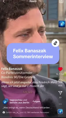 @Felix Banaszak im Sommerinterview.  Wir werden das Klima nicht alleine in Deutschland retten - globale Probleme erfordern globale Lösungen und keine planwirtschaftlichen Alleingänge.  Meinungen? #wirtschaft #politik #liberalismus #klimaschutz #freiheit #klimawandel 