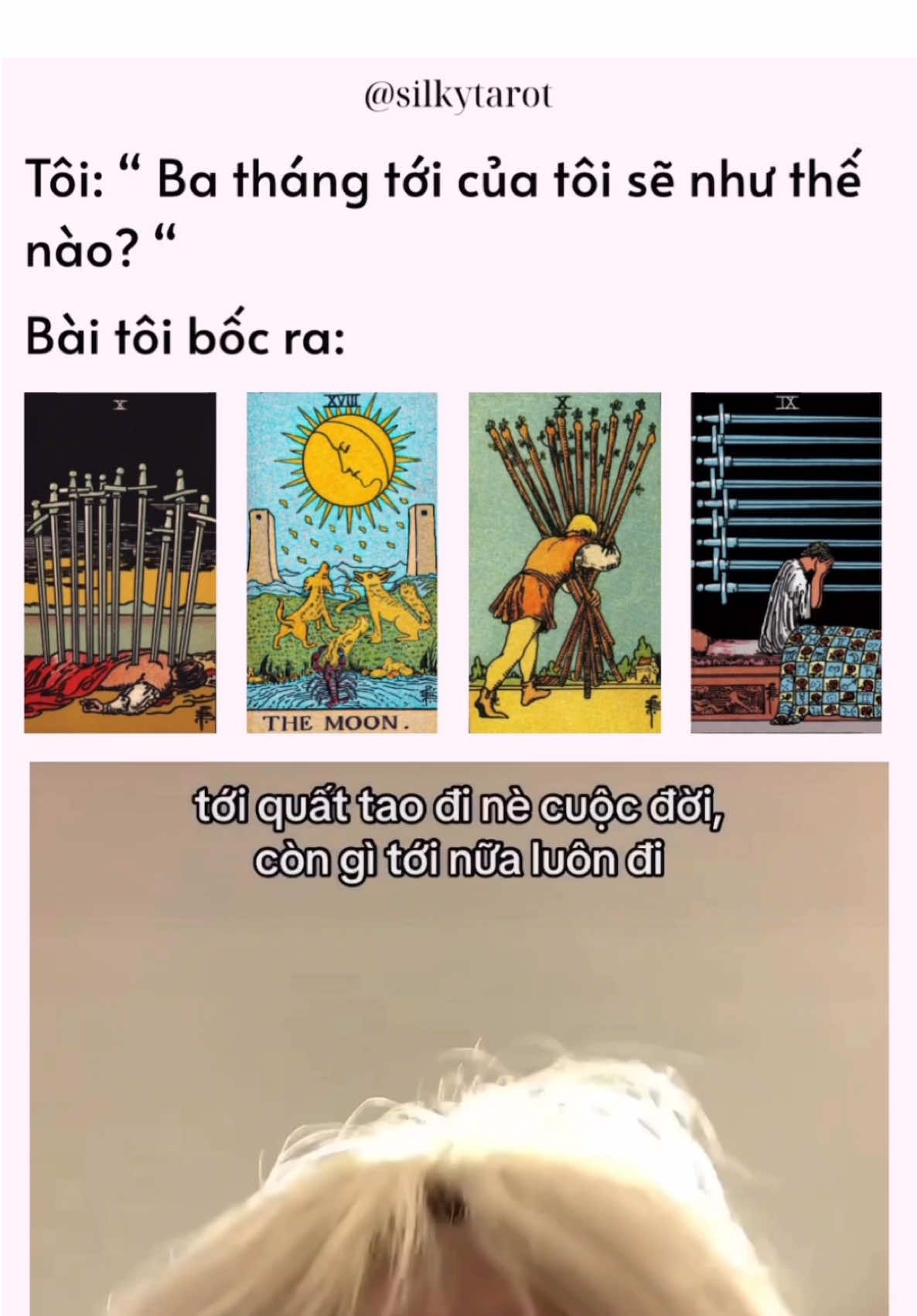 Tới luôn một lần đi được không? Dăm ba bữa lại nghịch hành 🤬 Đặt lịch cá nhân tại: @silkytarot #silkytarot #tarot #fyp #viral #tarotcard #fybシviral 