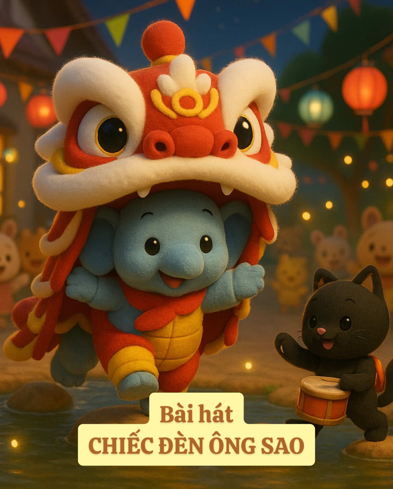 Hành trình tìm ánh sáng yêu thương 🌙💫 #meberuoc #chiecdenongsao #nhacthieunhivuinhon #trungthu #forkids 