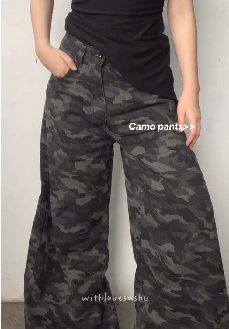 CAMO PANTS BUAT CEWEK🥹🫶🏻 cakep bgtttt #camopants #camopantsoutfit #rekomendasijeans #streetwear 