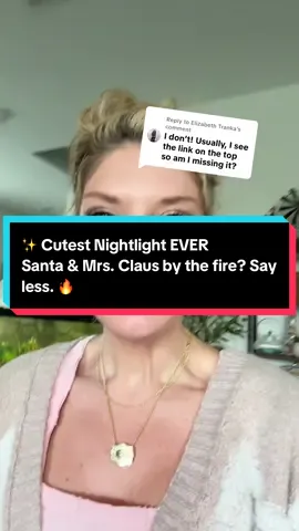 Replying to @Elizabeth Tranka ✨ Cutest Nightlight EVER Santa & Mrs. Claus by the fire? Say less. 🔥 #tiktokshopbacktoschool #tiktokshopcreatorpicks #tiktokshop #dealsforyou #SuperBrandDay #christmas #christmastiktok #nightlight @dapeng shop 