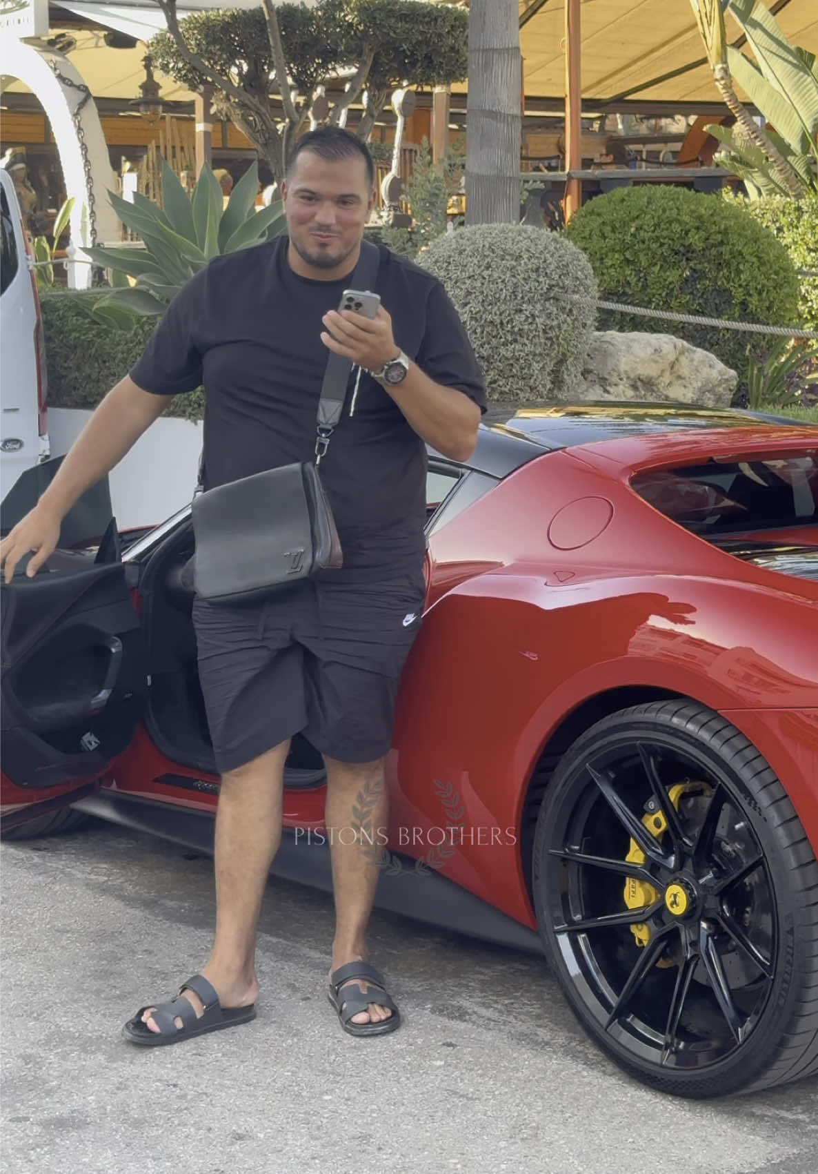 Big Boss Billionaire getting out his Novitec Ferrari at Puerto Banus 👊🏼💶 #marbella #billionaire #Lifestyle #luxury #girls 