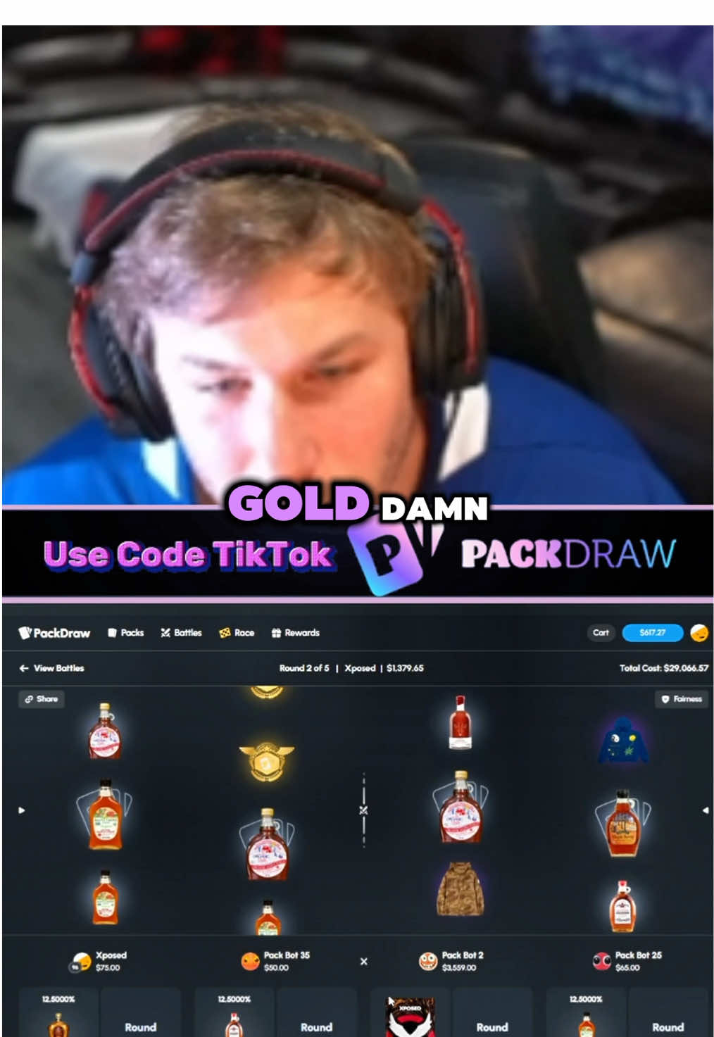 XPOSED OPENS HIS OWN PACK ON PACKDRAW IN THIS EPIC BATTLE!  #packdraw #fyp #gaming 