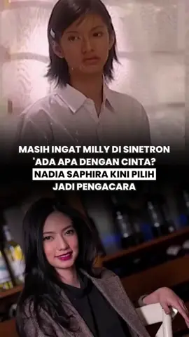 Masih Ingat Milly di Sinetron ‘Ada Apa Dengan Cinta?’ Nadia Saphira Kini Pilih Jadi Pengacara👏🏻