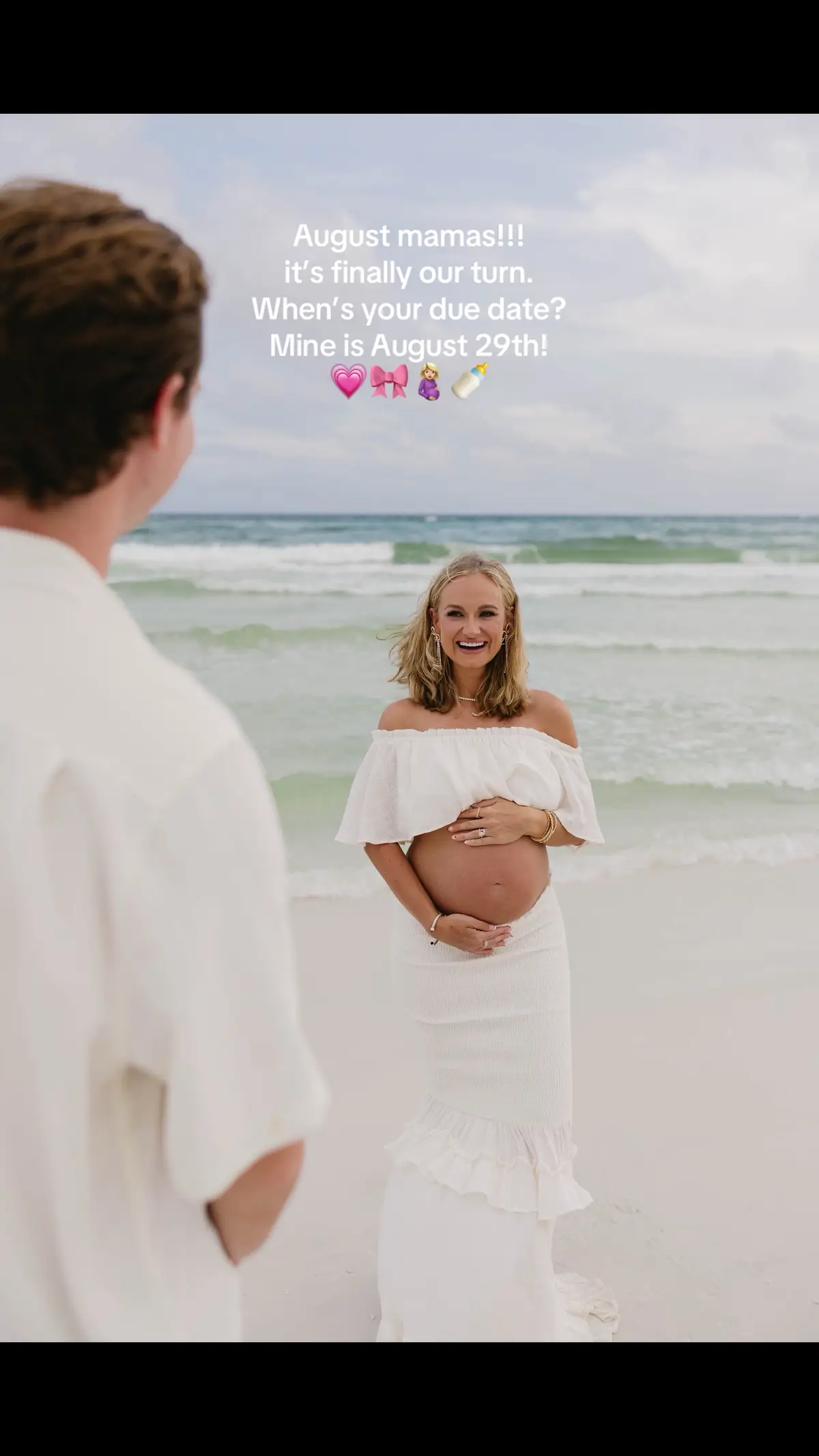 can’t wait to meet our girl so soon!!!!! 💗🎀🤰🏼🍼 #firsttimemom #pregnancyjourney #augustbaby #babygirl #girlmom 
