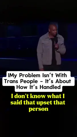 My Problem Isn’t With Trans People — It’s About How It’s Handled #comedian #davechappelle #blackcomedy #comedians #funnyvideos 