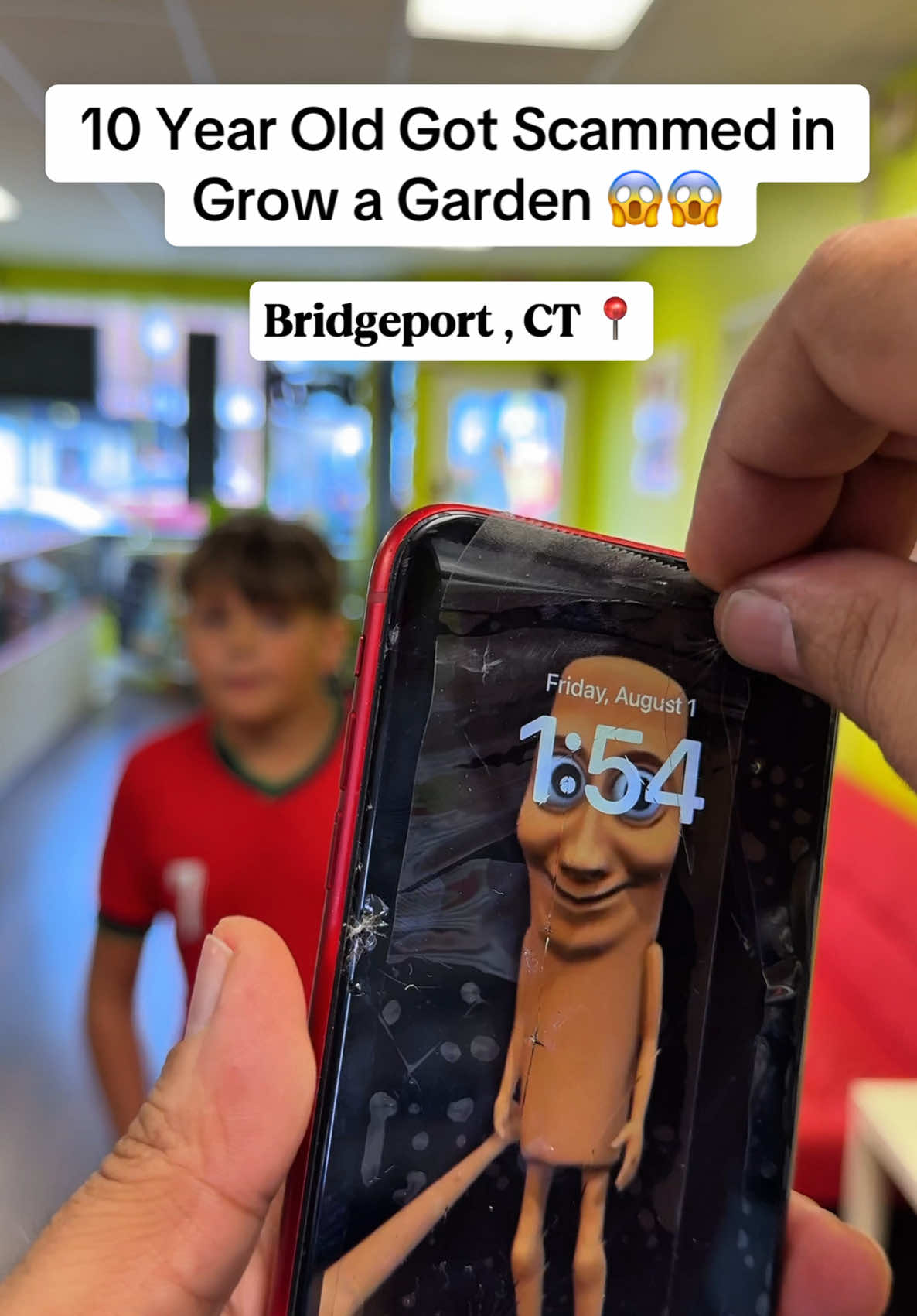 He Got SCAMMED 🥺 #moneytalkswireless #phonerepair #appleiphone #bridgeportct #scam 
