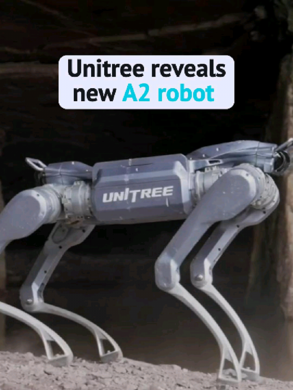 The new Unitree A2 robot dog is next‑level 🔥  #UnitreeA2 #RobotDog #Robotics #AI #FutureTech #TechTok #Innovation #NextGen #Engineering #FYP 
