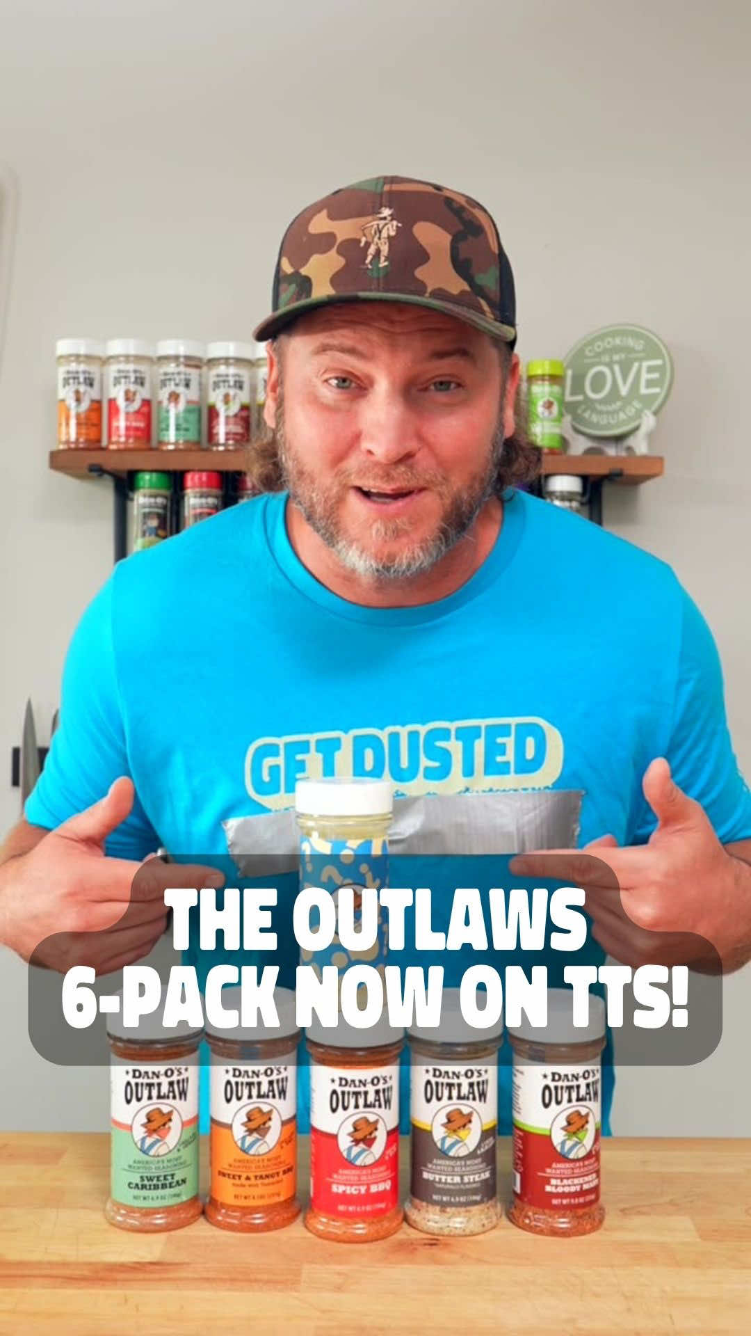 Another one! A new Dan-O’s Outlaw flavor has joined the flavor ring. Now, you can Yum Yum Get Ya Sum and get the Outlaws 6-Pack Combo before anyone else on our TikTok Shop! 🤠✋☝️ #danosseasoning #tiktokshop #Foodie #tts #fyp 