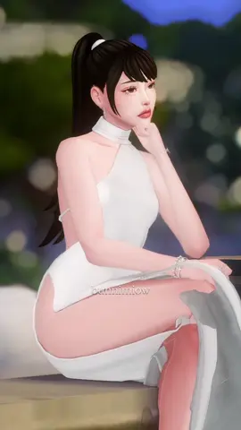 i wanted to do this trend too MY GORGEOUS GIRL LOOKING GORGEOUS AS USUAL.. she is the reason why theyre always late btw 😭😭 #thesims4 #sims4 #ocxcanon #deathislandleon #originalcharacter #ts4 #fyp 
