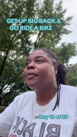 Day 13 of 30 of unbigging my back 😂🫶🏾 HAVEN’T RODE A BIKE IN OVER A DECADE! Felt great 😊 #healthyMind #HealthyLife #Weightloss #Fitness #bicycling #bicycle