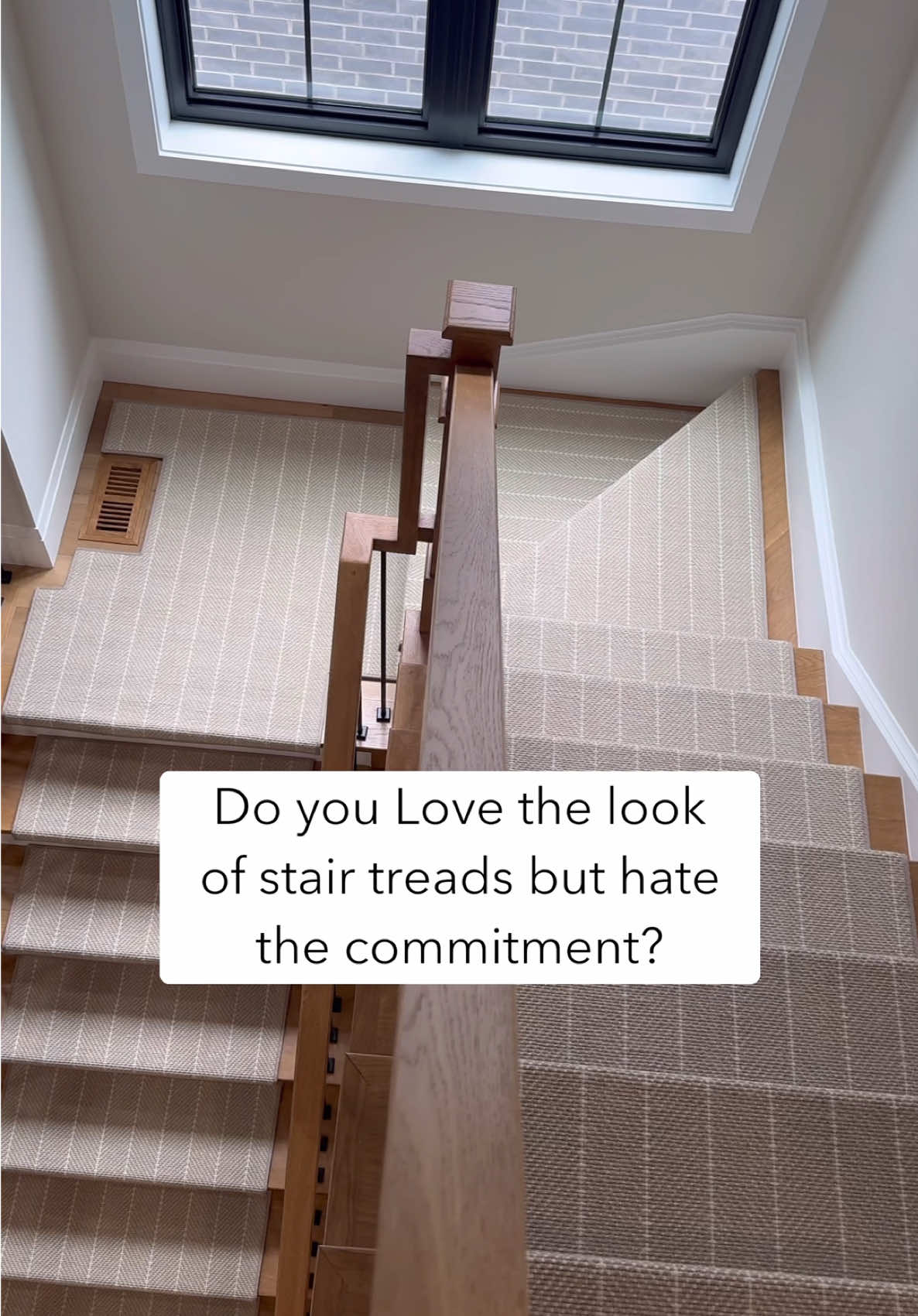 The custom cuts and sizing are really cool, and they won’t damage your stairs! Checkout @Oak valley designs and use code GUY10 for 10% off your order! #Oakvalleypartner If you like mine they are in the style Canterbury in the colour Sand!   #stairs #stairtreads