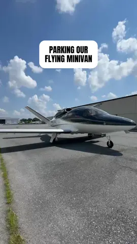 Parking our flying minivan 🚐 #family #airplane #aviation