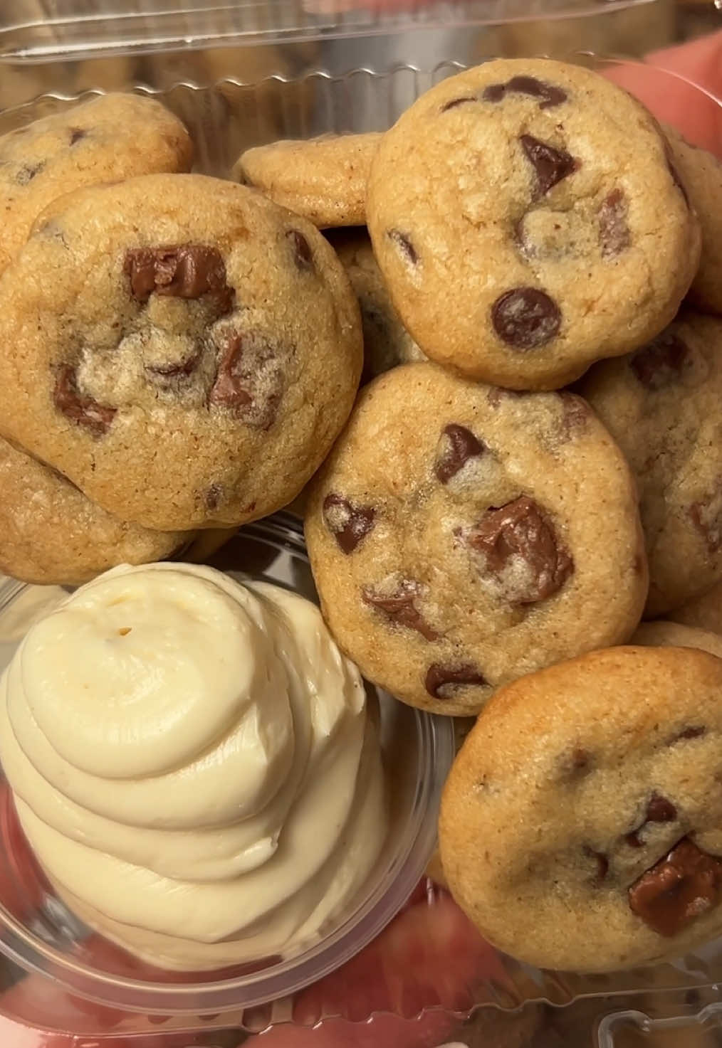 The 22nd flavor in my quest to make 100 flavors of Dunkaroos is Brown Butter Chocolate Chunk with Vanilla Bean Buttercream 😍 #tiktokdesserts #dunkaroos #minicookies #minichocolatechipcookies #brownbutterchocolatechip  For the cookies: 1 cup unsalted butter, browned 1 cup dark brown sugar  1/2 cup sugar  2 eggs, room temp  1 yolk, room temp  1 tbsp vanilla  2 1/4 cup APF 1 tsp baking soda  1 tsp salt  1/2 tsp cornstarch 2 cups chocolate  For the buttercream: 1 cup unsalted butter, soft  2 1/2-3 cups powdered sugar  1 tbsp vanilla bean paste  1/4 tsp salt  1-2 tbsp heavy cream #creatorsearchinsights 
