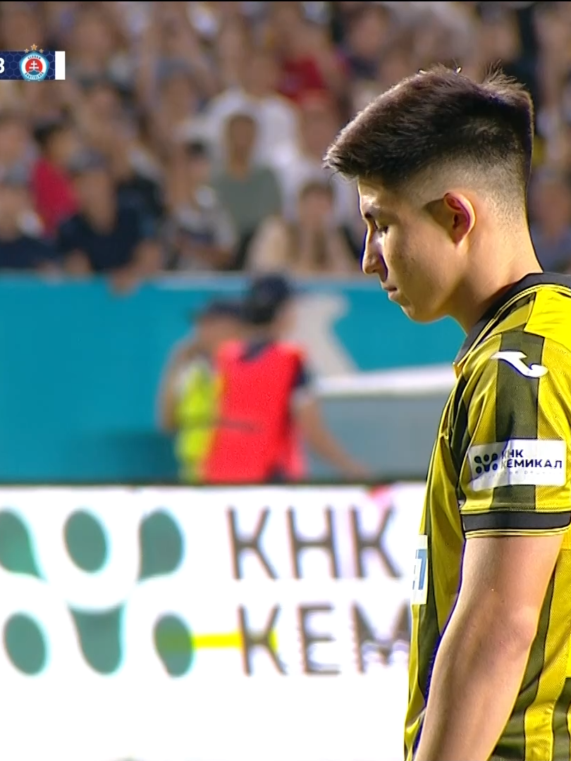 ГОООЛ! Сатпаев 90' (П) 🟡 Қайрат 1:0 Слован Братислава 🇸🇰