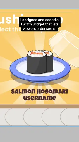 This widget lets your viewers redeem sushis! You can play using game mode and fight for the best items or be casual and use it as a simple redeem!  #twitch #twitchoverlay #sushi #smallstreamer #twitchclips 