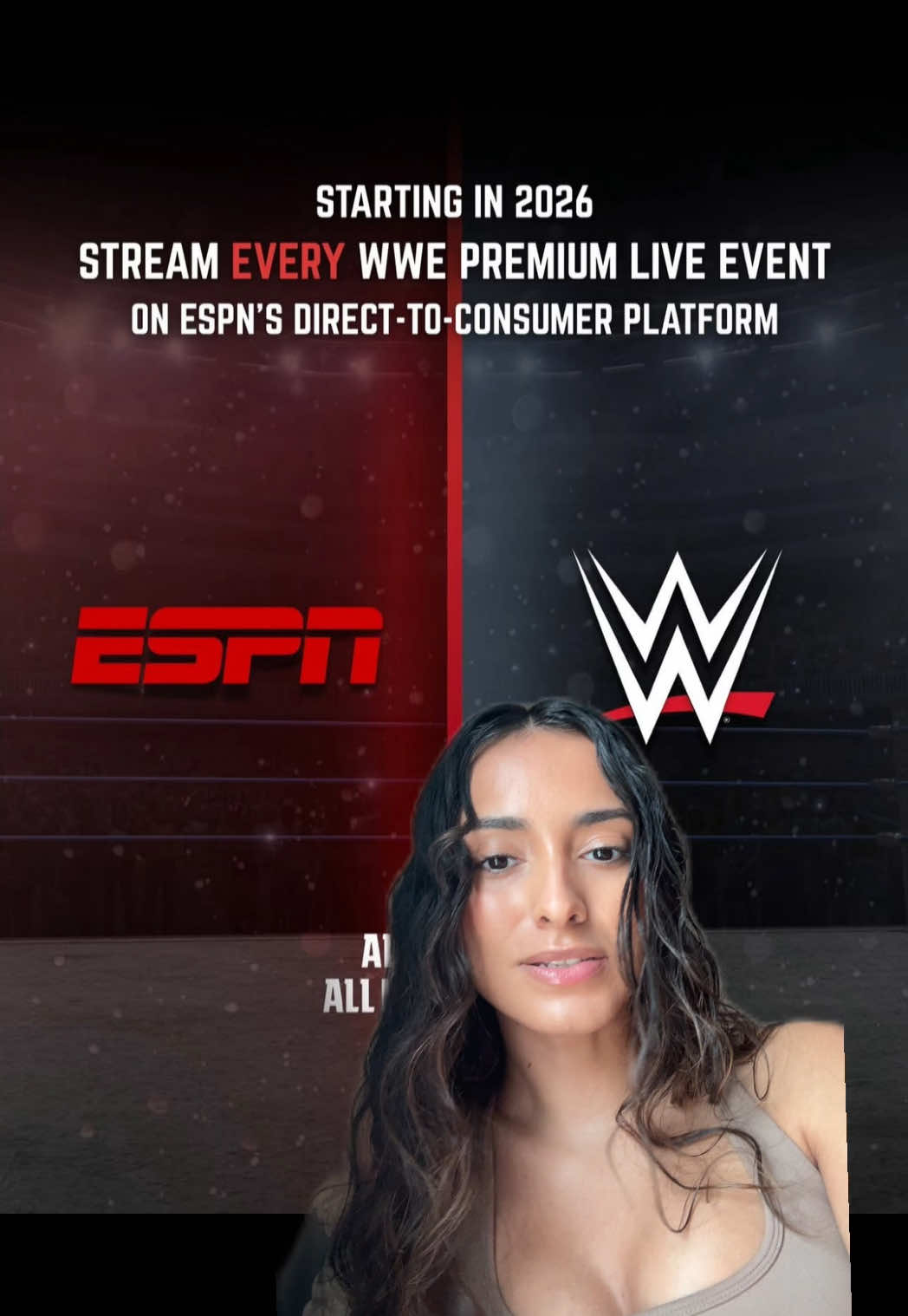 Also to note, this isn’t changing Raw or Smackdown those will still be on Netflix and USA Network. This is just regarding the premium live events! #WWE #espn #ple #netflix #fyp 