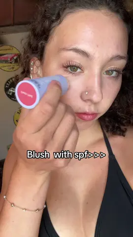 sooo pretty and skin is protected !! @Naked Sundays #blush #spf #skincare #nakedsundays #makeup 