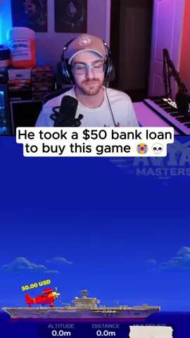 He took a $50 bank loan to buy this game #fyp #twitch #pilot #kickstreaming 