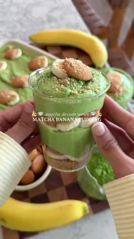 🍌🍵 Matcha Banana Pudding! The last and final episode of the series 🤎🙈 Full recipe up on the blog as always - www.moribyan.com - or link in bio!