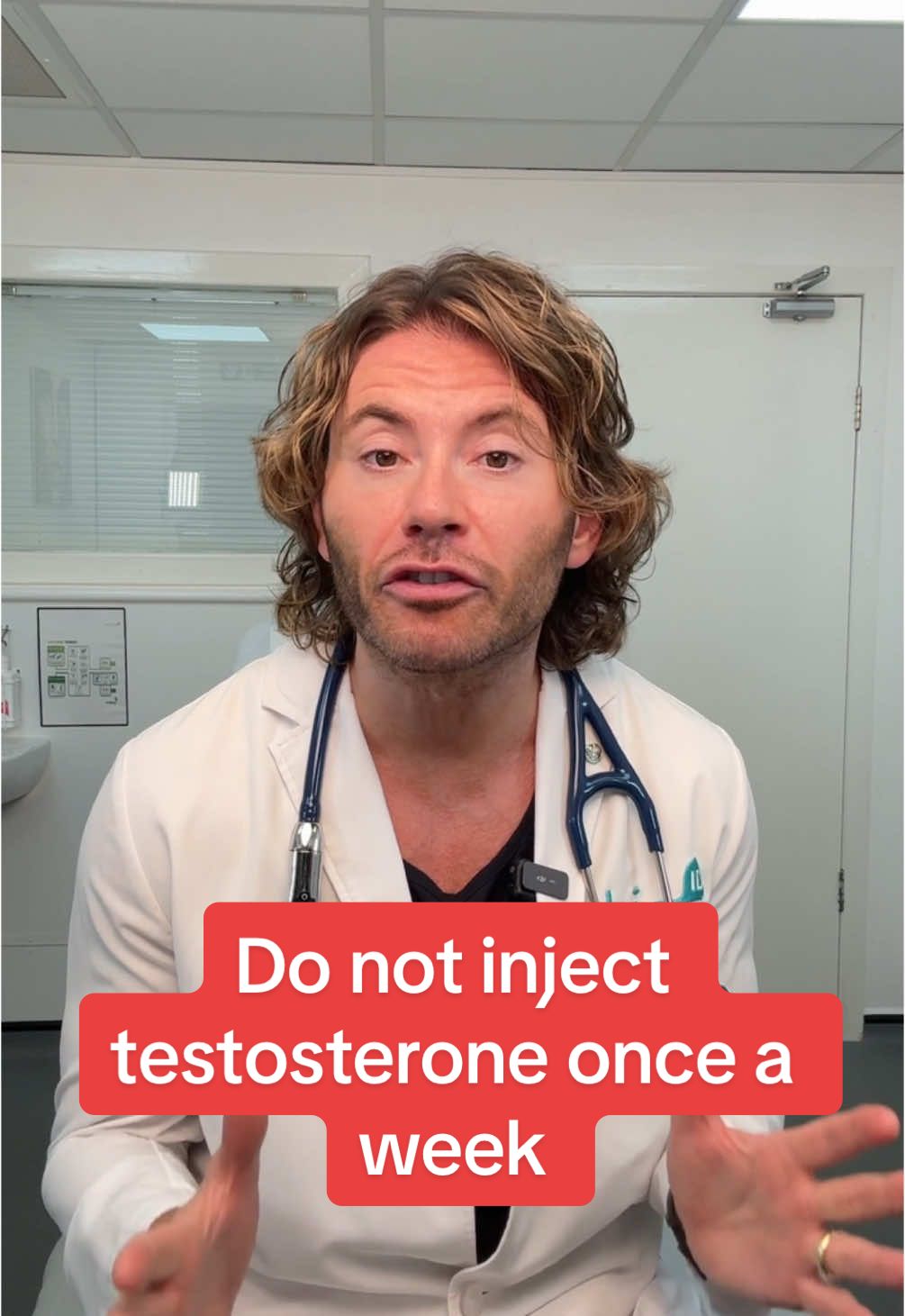 Dr Martin discusses reasonings for why you need to inject more than once a week 👌 #trt #testosterone #menshealth #dr 