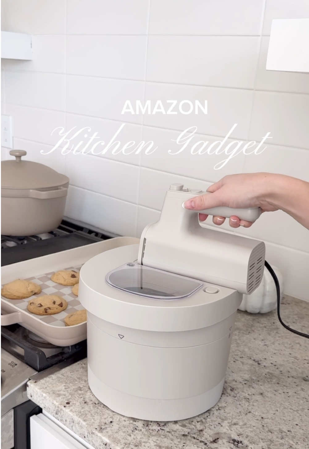 POV: you finally found a kitchen stand mixer that saves space & matches your kitchen 🤍🍪 Linked on my Amazon under “Kitchen” 🔗 #amazonfind #amazonfinds #amazonfavorites #amazonfavorite #amazonmusthaves #amazonmusthave #amazonkitchen #amazonkitchenfinds #amazonhome 