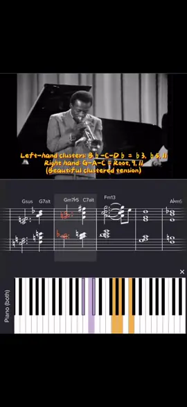 Herbie Hancock rootless cluster voicings! The tune is I fall in love too easily  #jazz #jazzpiano #capcut #herbiehancock 