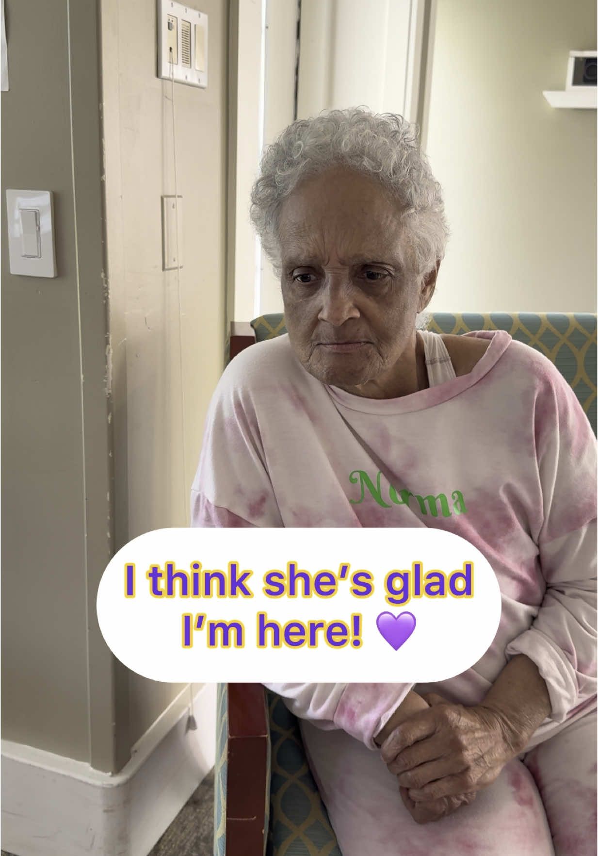 I forgot to post this Sunday. 💜 Mama was glad I was there. #dementiacare #caregiverlife #dementia #caregiver #endalz #patience #alzheimer #mama #dementiaawareness #dementiajourney  #dementiacaregiver #motherdaughter #family #memorycare #Love #memorycareunit #patience #ournewnormal #seniors #newnormal #makingthebestofit #foryou  #foryoupage  #fy #fyp #foryourpage 