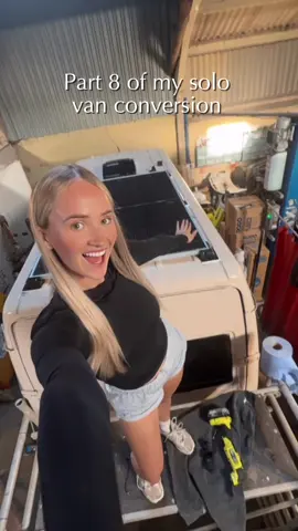 Part 8 of my solo van conversion- solar panel install day 🤩 Shoutout to @12voltplanet for sorting the solar panel #vanlife #vanconversion #vanlifestyle #vanconversions #vanlifer #sprinter #sprintervanlife #vanbuild #vanbuildout #vanbuildseries 