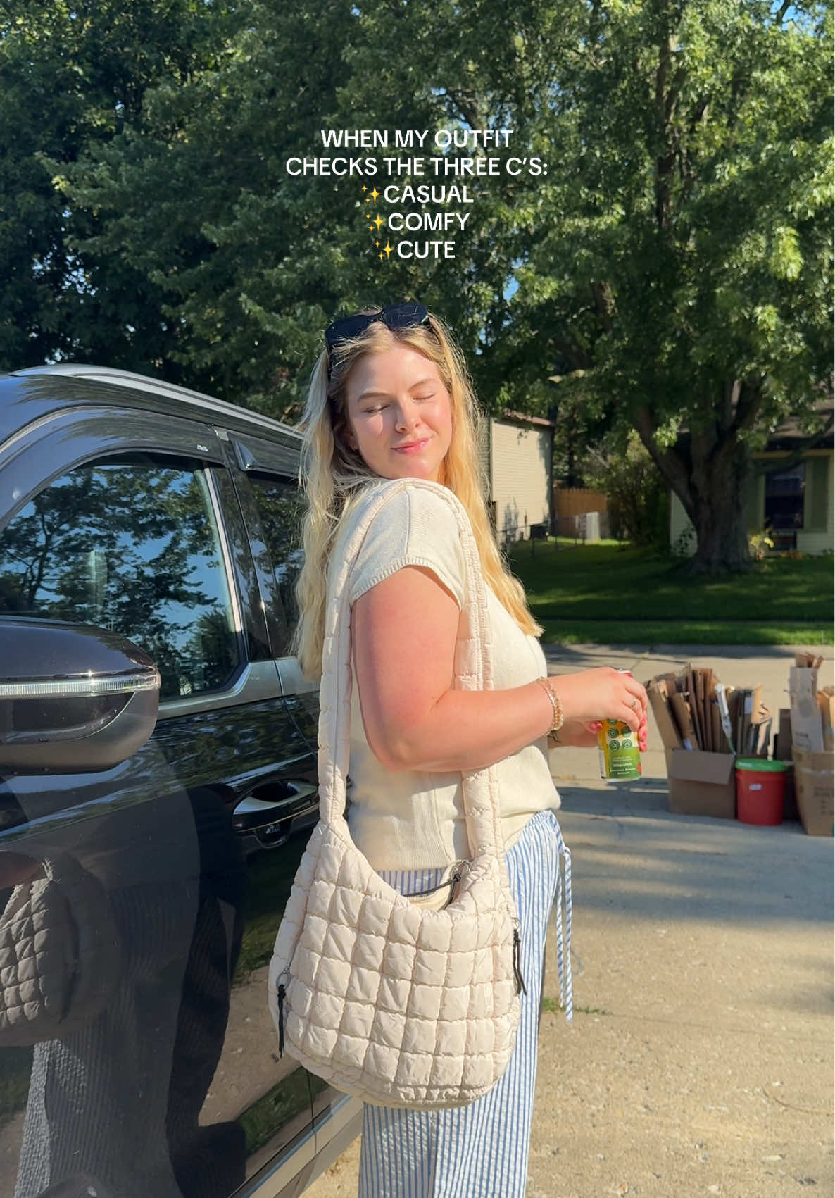It’s heavy trash pickup day #OOTD #outfitoftheday #casualoutfit #cuteoutfit #comfyoutfit #momoutfit #momootd #realisticootd #mompurse #toddlermom #momlife #motherhood #relatablemom #affordablefashion #fyp #foryoupage 