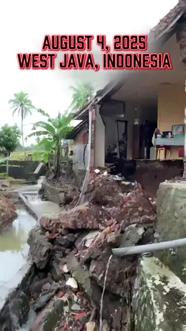 August 4, 2025 West Java, Indonesia Floods hit nearby villages in Singaparna, Tasikmalaya districts in West Java. 60 houses were damaged. The rainfall caused landslides that blocked roads. Residents were evacuated. In Kampung Sentral, the water level reached one meter, affecting 50 families, in Kampung Jagawaras, 10 houses were flooded, the water level is from one to two meters.