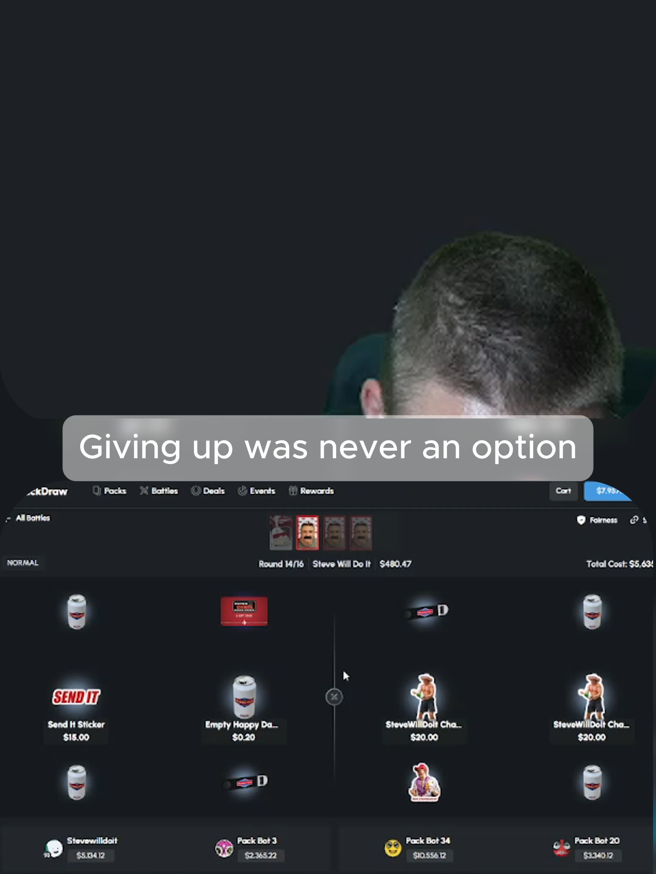 Giving up was never an option