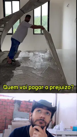 🚨 Erro grave na instalação! Soltar uma peça dessas do alto é pedir pra dar ruim… Quem paga essa conta no final? 😬 O cliente ou o 