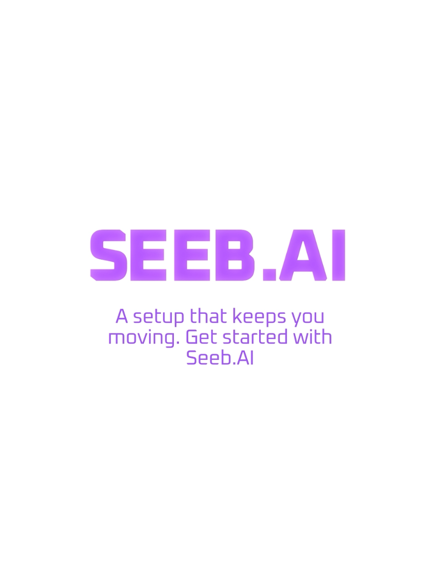 @Seeb.AI Setup that doesn’t slow you down. Get moving with Seeb. #seebai #AIForBusiness #AIWorkflowAutomation #Sales
