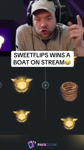 SWEETFLIPS WINS A BOAT ON STREAM😂 #kickstreaming 