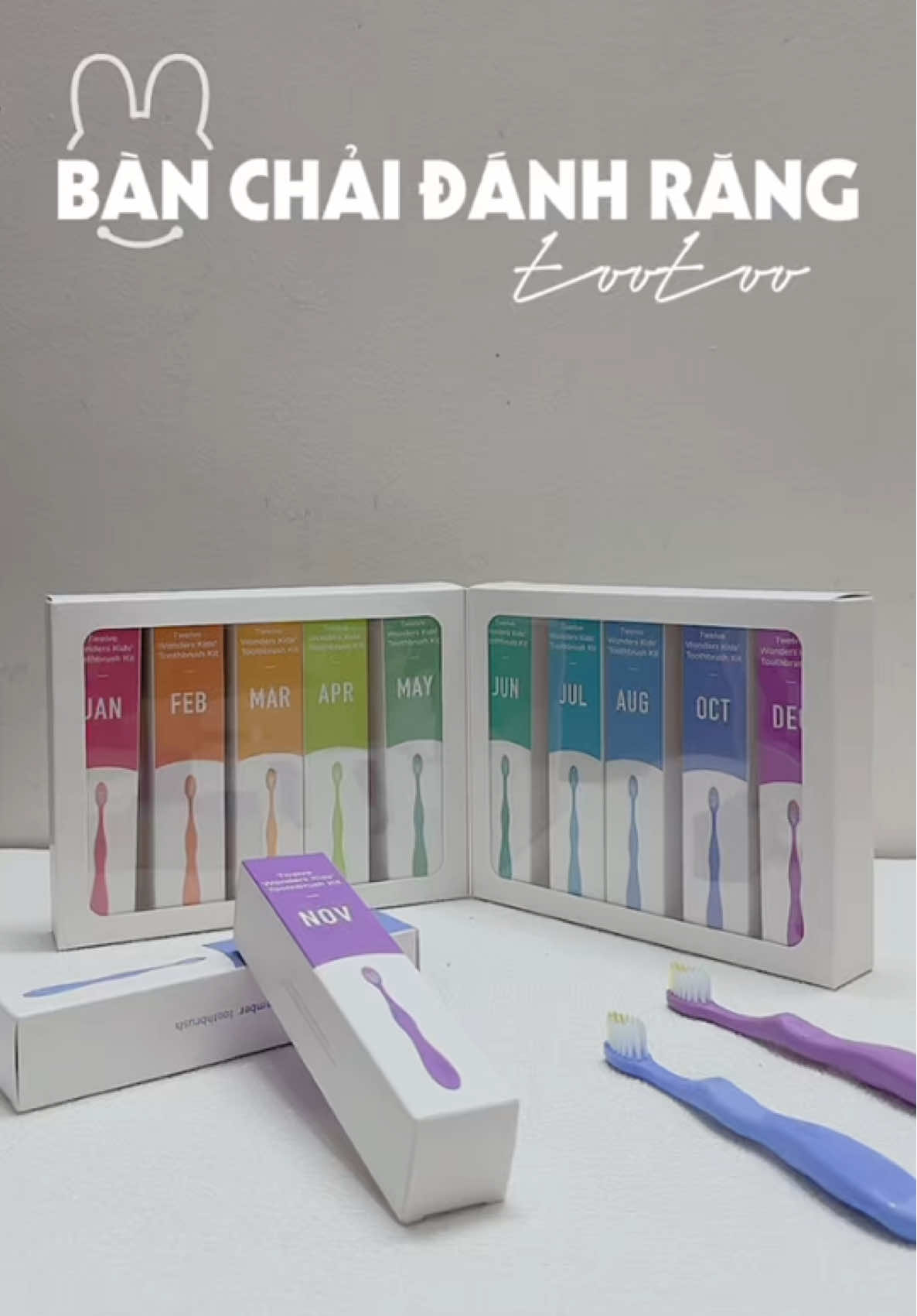 Bộ 12 bàn chải xinh xắn tặng bé nè các mẹ ơi #banchaidanhrang #banchairang #banchaichobe #tootoo #mebimsua 