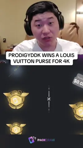 PRODIGYDDK WINS A LOUIS VUITTON PURSE FOR 4K #kickstreaming 