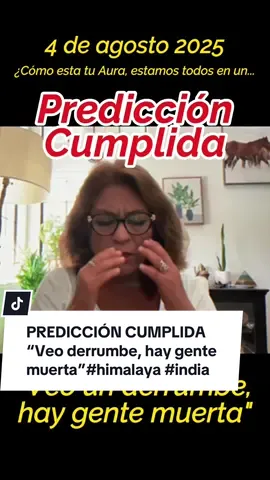 PREDICCIÓN CUMPLIDA “Veo un derrumbe hay gente muerta” #derrumbe #himalaya #india 🔥😱 quieres ver el video completo YouTube “Las Visiones de Naryha” Programa : ¿Cómo está tu Aura?