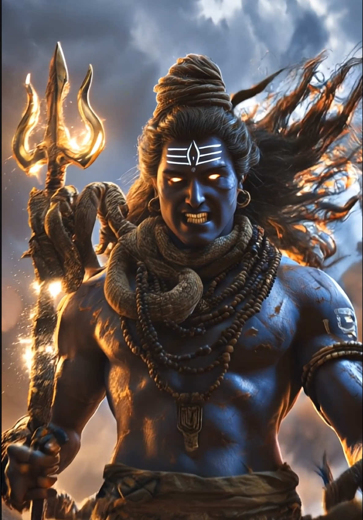 When Shiva Dances, the Universe Trembles ⚡🔥 #Tandav #Mahadev #ShivaRage #HinduMythology #RudraRoop #viral #reels 