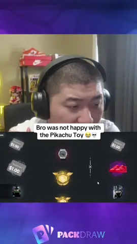 Bro was not happy with the Pikachu Toy 😭💀 #kickstreaming 