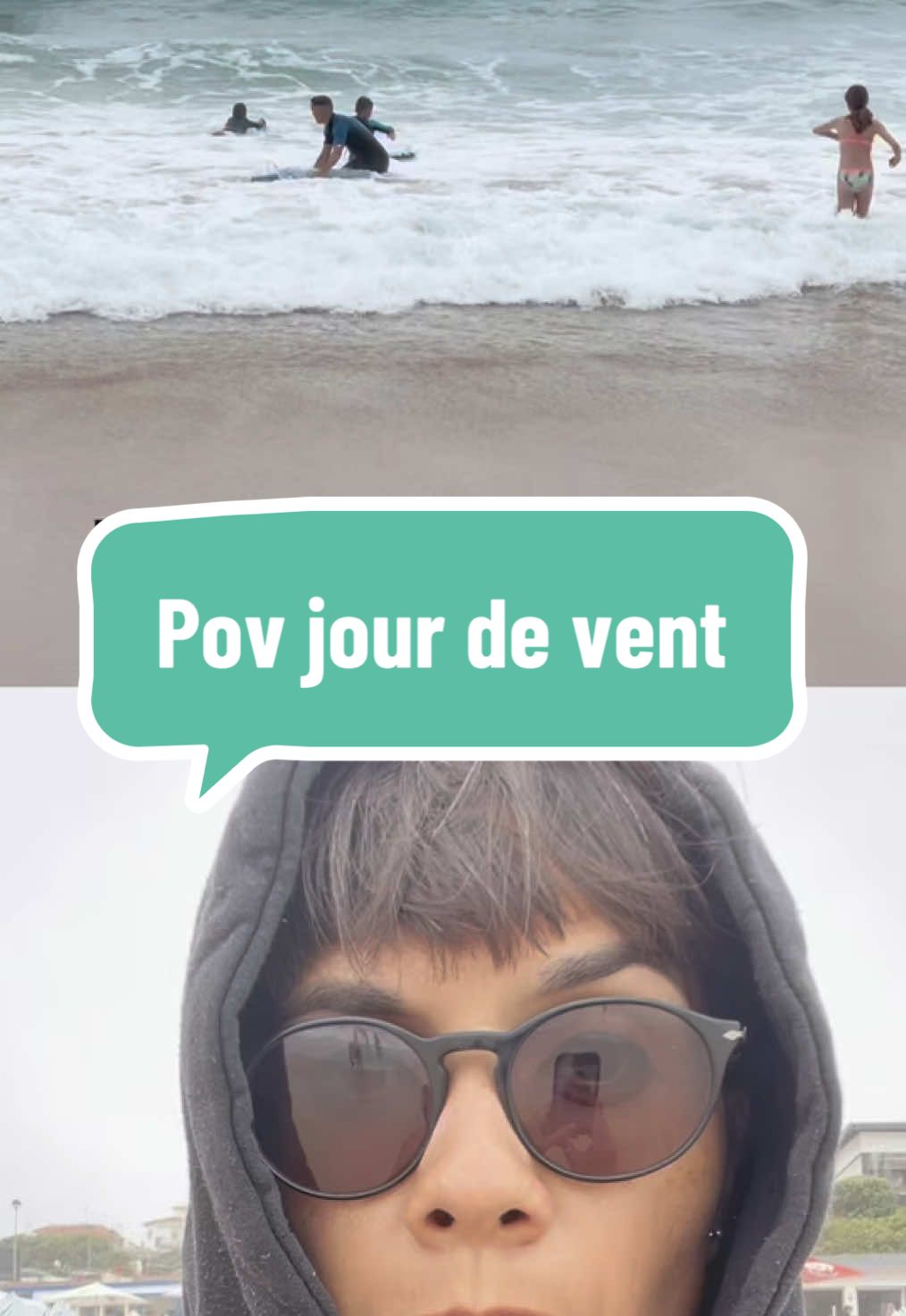 Pov jour de vent à la plage… #fyp #portugal🇵🇹 #praiadaareiabranca #drapeaujaune #bodyboard #hashtagmum #CapCut 